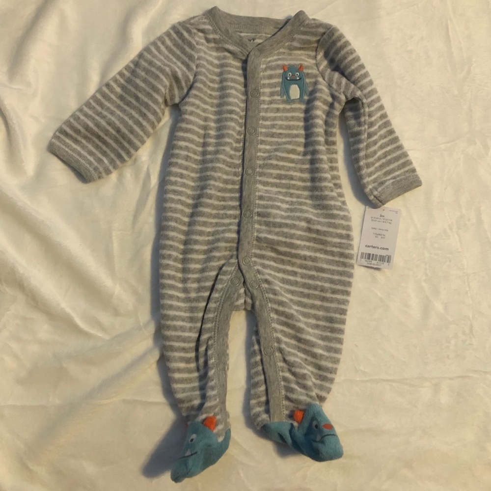 NWT baby boy footies